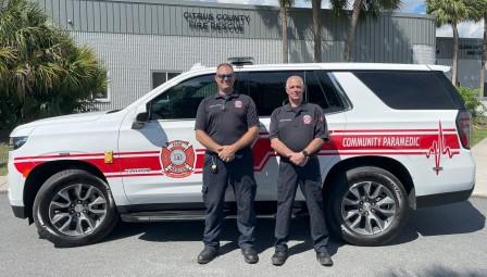Community Paramedics Gronn Morgan and Dean Oliver
